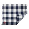 Field & Co. 100% Organic Cotton Check Throw Blanke Navy | No Imprint | not available | not available