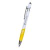 Landon Incline Stylus Pen White-Yellow | No Imprint | not available | not available