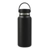 Hydro Flask® Wide Mouth With Flex Cap 32oz Standard | Black | Laser Engraving | Centered on tumbler opposite Hydro Flask, - Center of art 5.75" up from bottom | 2.30 Inches × 1.25 Inches