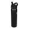 Hydro Flask® Wide Mouth w/ Flex Straw Cap 24oz Onyx