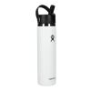 Hydro Flask® Wide Mouth w/ Flex Straw Cap 24oz White