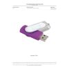 Domeable Rotate Flash Drive 1GB Standard | Purple | No Imprint | not available | not available