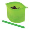 Reusable Food Bag With Plastic Slider Green