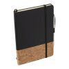 5.5" x 8.5" Lucca Cork Hard Bound JournalBook® Black | No Imprint | not available | not available