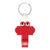 Clipster Buddy 3-In-1 Charging Cable Key Ring Red | No Imprint | not available | not available