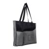 Delegate Heathered Tote Bag Black with Red | No Imprint | not available | not available