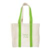 Quatre Wine Bottle Tote Bag Natural with Brown