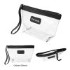 Posh Clear Wristlet Pouch Black | No Imprint | not available | not available