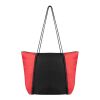 Rope Tote Bag With 100% Rpet Material Red with Black | No Imprint | not available | not available