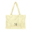 Luxe Quilted Puffer Tote Bag Beige