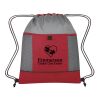 Honeycomb Ripstop Drawstring Bag Red with Gray | No Imprint | not available | not available