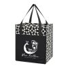 Non-Woven Geometric Shopping Tote Bag Black | No Imprint | not available | not available