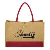 Jute Box Tote Bag Natural with Forest | No Imprint | not available | not available