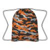 Reflective Camo Drawstring Sports Pack Orange | No Imprint | not available | not available