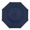 46" Recycled Auto Open Umbrella Navy-White | 1-color Digital Print | Panel 3, - Centered 1" up from bottom of panel | 8.00 Inches × 5.00 Inches