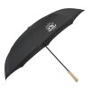 48" Recycled  Manual Inversion Umbrella Black