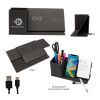 Wireless Charging Desk Organizer With Dry Erase Board Black | No Imprint | not available | not available