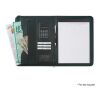 Leather Look 8 ½" x 11" Zippered Portfolio With Calculator Black | No Imprint | not available | not available