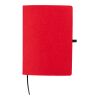 Book Club rPET Felt Notebook Red
