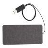 Ultra Thin Fabric Wireless Charging Pad Gray | No Imprint | not available | not available