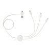 5-in-1 Charging Cable with Coating White | No Imprint | not available