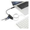 Aluminum 4-Port USB 3.0 Hub with Type C Adapter Black | No Imprint | not available | not available