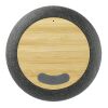 Garm Fabric & Bamboo Speaker with Wireless Chargin Standard | Gray | No Imprint | not available | not available