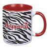 11 Oz. Dye Blast Full Color Mug White Red