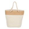 Jute Accent 12oz Cotton Canvas Rope Tote Natural | No Imprint | not available | not available