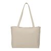 Zippered 12oz Cotton Canvas Shopper Tote Natural | No Imprint | not available | not available