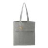 Recycled Cotton Herringbone Tote w/Zip Pocket Standard | Dark Gray | No Imprint | not available | not available