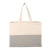 Recycled Cotton Utility Tote Natural-Gray | No Imprint | not available | not available