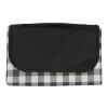 Gingham Roll-Up Picnic Blanket Black with Natural | No Imprint | not available | not available