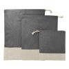 Split Recycled 3pc Travel Pouch Set Black | No Imprint | not available | not available