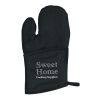 Quilted Cotton Canvas Oven Mitt Black | No Imprint | not available | not available