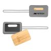 First Class Bamboo & Silicone Luggage Tag Grey Storm | No Imprint | not available | not available
