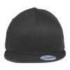 New Era® Flat Bill Snapback Cap Black | No Imprint