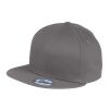 New Era® Flat Bill Snapback Cap Charcoal | No Imprint
