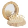 FSC® 100% Bamboo Compact Mirror/Brush Natural | No Imprint | not available