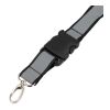 Recycled Polyester Reflective Lanyard Black | No Imprint | not available | not available