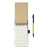 5" x 4" Recycled Spiral Jotter with Pen Natural-Blue Trim | No Imprint | not available | not available