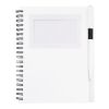5.5" x 7" Star Spiral Notebook w/Pen White | No Imprint | not available | not available