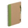 5" x 7" Eco Spiral Notebook with Pen Green | No Imprint | not available | not available