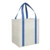 Neptune Recycled Non-Woven Grocery Tote Transparent Royal Blue | No Imprint | not available | not available