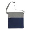 Double Heather RPET Crossbody Tote Standard | Navy Blue-Gray | No Imprint | not available | not available