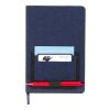 5.5” x 8.5” Vila Recycled PET Bound Notebook Navy | No Imprint | not available | not available
