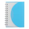 3.4” x 4.5” FSC® Recycled Post Spiral Notebook Transparent Blue