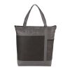 Chrome Non-Woven Zipper Convention Tote Black | No Imprint | not available | not available