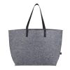 Recycled Felt Shoulder Tote Charcoal | No Imprint | not available | not available