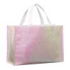 Iridescent Non-Woven Shopper Tote Iridescent | No Imprint | not available | not available